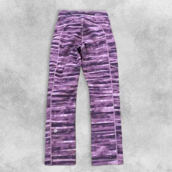 Lululemon Speed Up 21" Cropped Leggings Medium Rise Shadowed Smoked Mullberry W - Picture 4 of 6